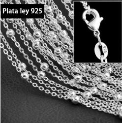 Cadena plata ley 925 barata