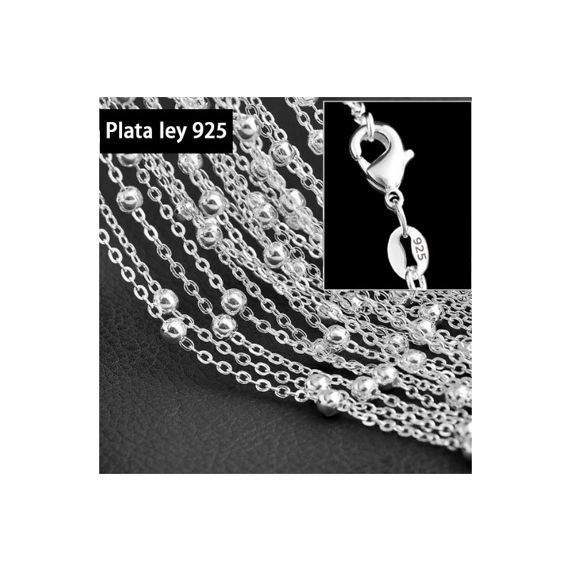 Cadena plata ley 925 barata