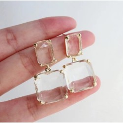 Pendientes Cristal Transparente
