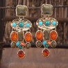 Pendientes pedreria boho