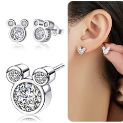 Pendientes Plata Mickey