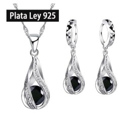 Pendientes elegantes plata