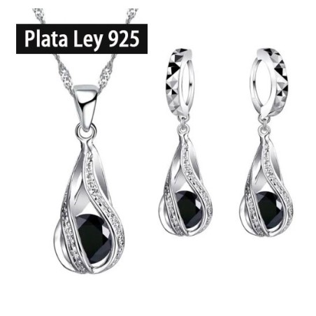 Pendientes elegantes plata