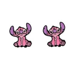 Pendientes Stitch Rosas