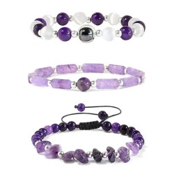 Pulseras amatista con propiedades naturales