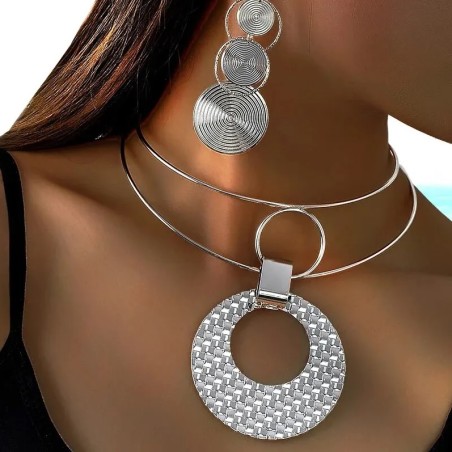 collar rígido plata