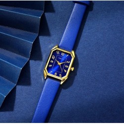 Conjunto Reloj Azul Mujer con pulsera, gargantilla y pendientes.