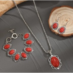 Conjunto Boho Rojo con...