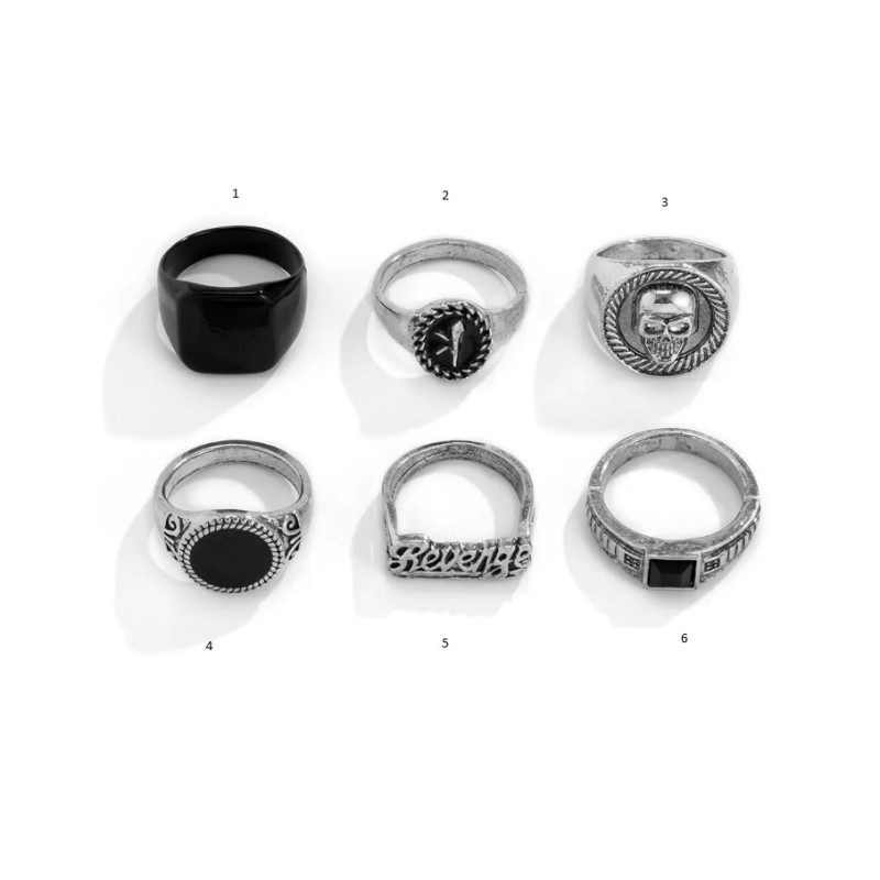 anillos hombre bisutería