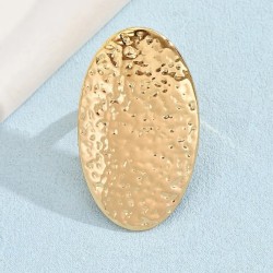 Anillo Dorado Bohemio grande ajustable