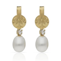 Pendientes Oro 18kl Árbol...