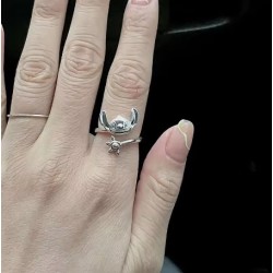 Anillo Stitch en Plata de Ley. Regalo de Stitch para niñas