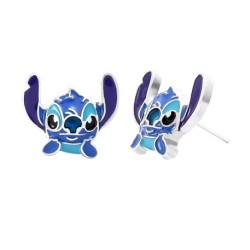 Pendientes Stitch plata