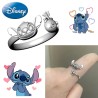 Anillo Stitch en Plata de Ley ajustable para niñas o mujeres.