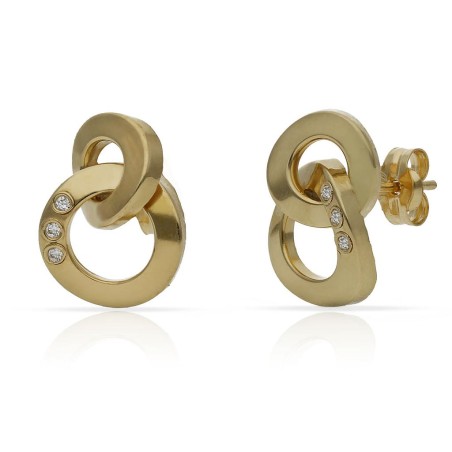 Pendientes Oro Mujer Circonitas