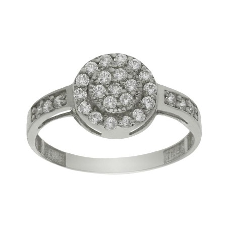 Comprar Anillo Oro Blanco 18KL con Circonitas