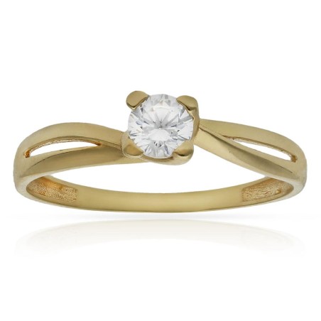 Sortija Oro 18KL con Circonitas S1348