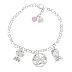 Pulsera Regalo Abuela Plata...