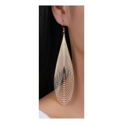 Pendientes Bohemios Dorados Bisuteria Artesanal